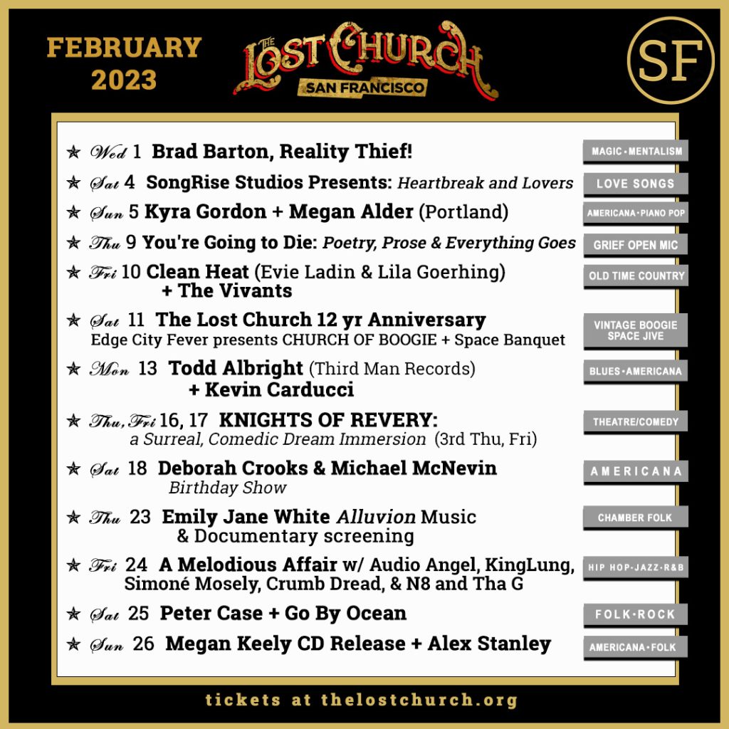 February at The Lost Church SF