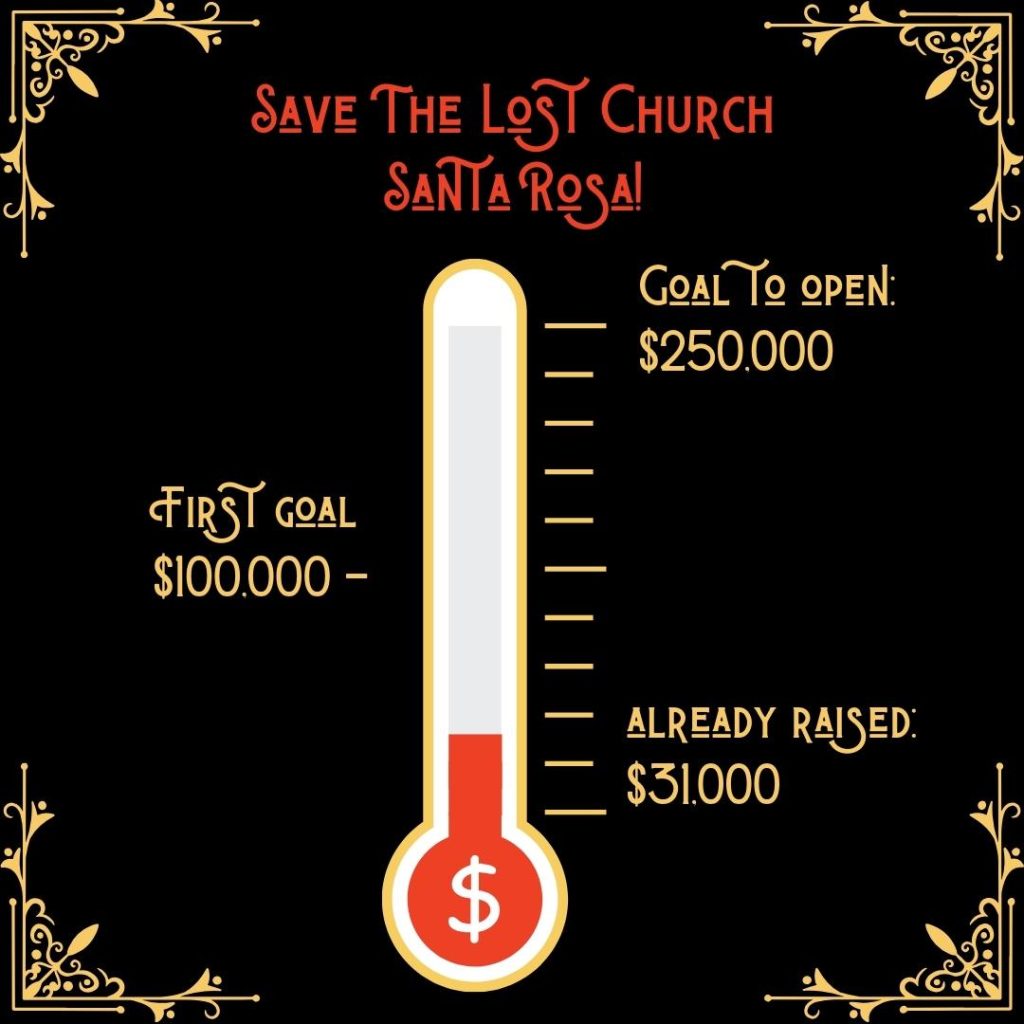 Save The Lost Church Santa Rosa. Donate to our theater relocation fund.