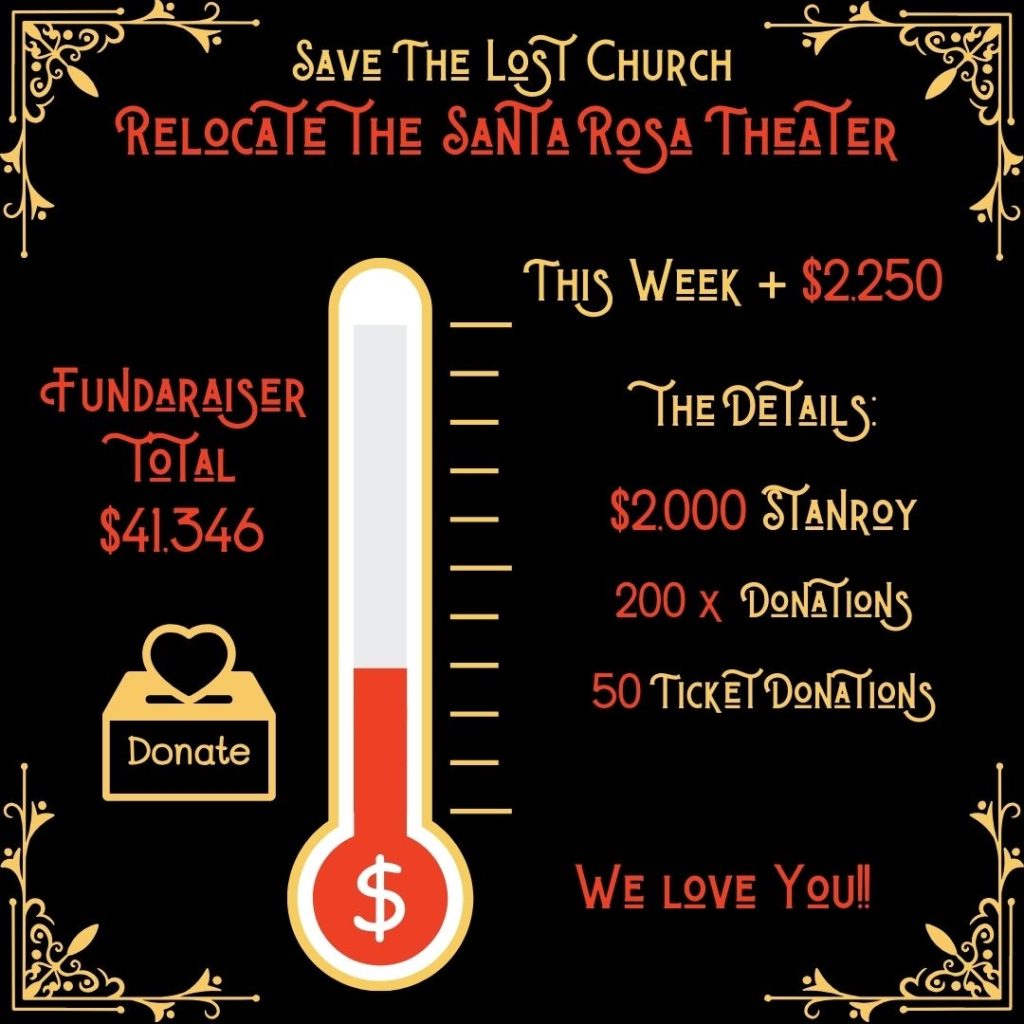 The Lost Church Santa Rosa Relocation Thermometer Update